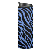 Blauw- en zwarte vingerafdrukken thermosbeker (Geroteerd rechts)