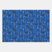 Blauw- en zwartgrijpdop voor waspapier inpakpapier vel (Voorkant 3)