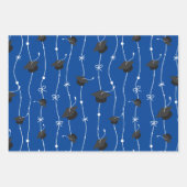 Blauw- en zwartgrijpdop voor waspapier inpakpapier vel (Voorkant)