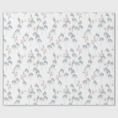 Blauw- en zwartwitpapier cadeaupapier (Vlak)