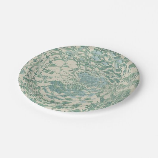 Blauw Engelse Tuinwijn Papieren Bordje (Gekanteld)