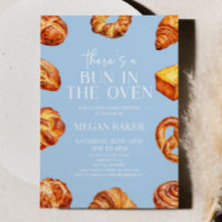 Blauw Er zit een broodje in het ovenbrood Baby sho