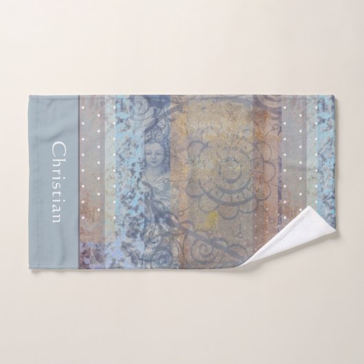 Blauw-esthetisch, bruin, met een laag handdoek (Handdoek)