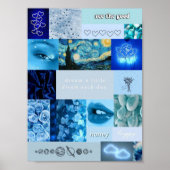 blauw esthetisch poster (Voorkant)