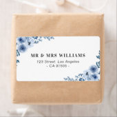 blauw etiket met floradons (Insitu)