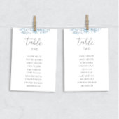 Blauw Eucalyptus Bruiloft Tafelstoelkaartjes