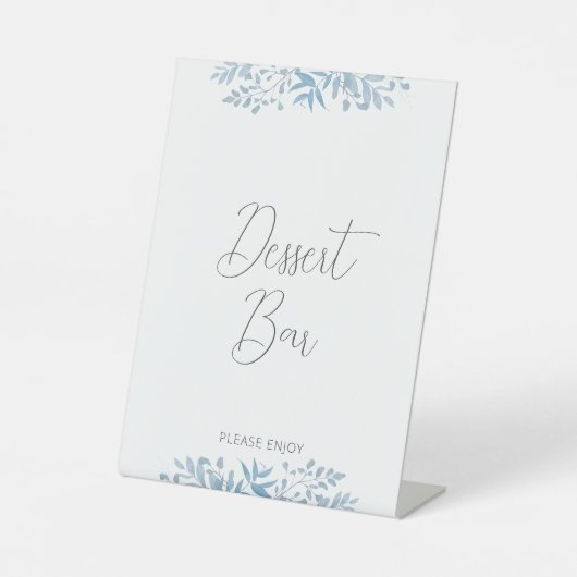 Blauw Eucalyptus Weddenschap Sturkbast Pedestal Si Reclamebord Met Voetstuk (Voorkant)