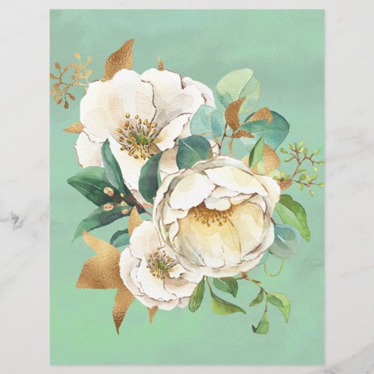 Blauw Eucalyptuspapier voor botanische Waterverf (Achterkant)