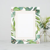 Blauw Eucalyptuspapier voor botanische Waterverf (Staand voorkant)