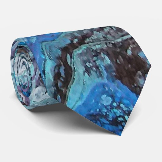 Blauw-explosie-Stropdas Stropdas (Opgerold)