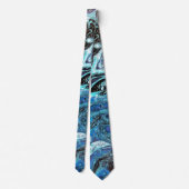 Blauw-explosie-Stropdas Stropdas (Achterkant)