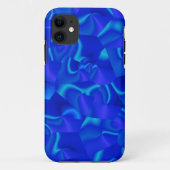 Blauw-facet Abstract Case-Mate iPhone Case (Achterkant)