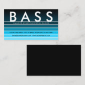 blauw fade BASS Visitekaartje (Voorkant / Achterkant)