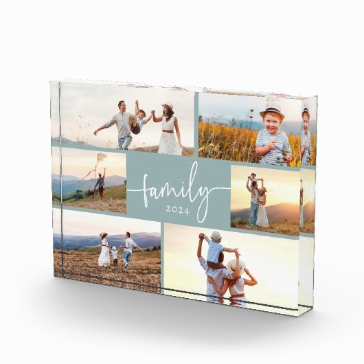 Blauw familie fotoblok (Rechts)