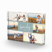 Blauw familiefotoblock fotoblokken (Rechts)