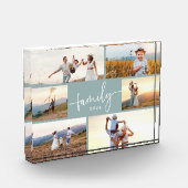 Blauw familiefotoblock fotoblokken (Links)