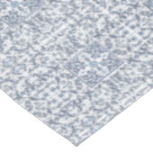 Blauw Fancy Bloempatroon Custom Tafelkleed (Gekanteld)