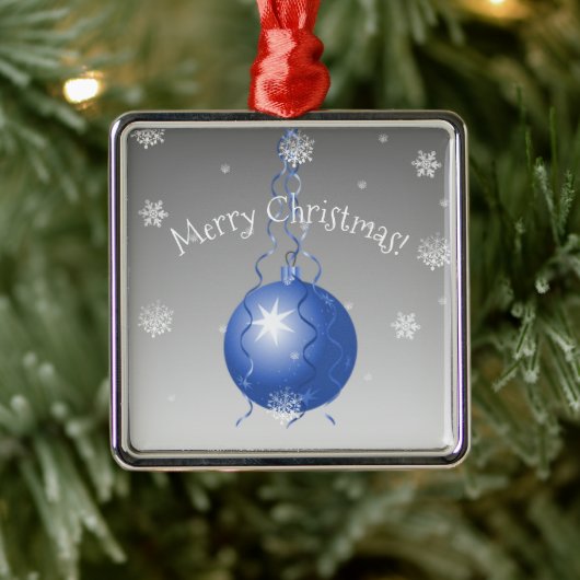 Blauw Fancy keramisch kerstsieramisch Ornament (Boom)