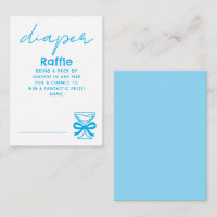 Blauw Fantasie Champagne Luier Raffle Tickets