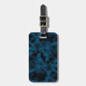 Blauw fantasiepatroon bagagelabel (Voorkant verticaal)