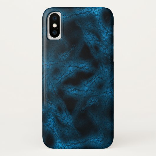 Blauw fantasiepatroon Case-Mate iPhone case (Achterkant)