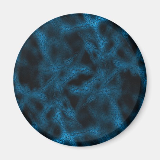 Blauw fantasiepatroon magneet (Voorkant)