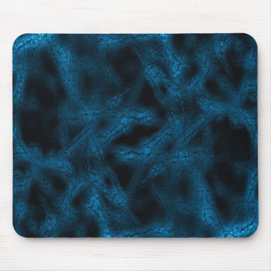Blauw fantasiepatroon muismat (Voorkant)