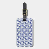 Blauw Fantasievol Deken Uitzicht Bagagelabel (Voorkant verticaal)