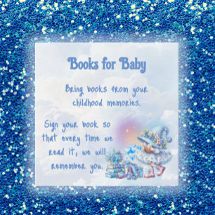 Blauw Fantasievolle Blauwe Bes Kabouter Boeken voo Notitiekaartje
