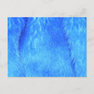 Blauw Faux Fur Briefkaart