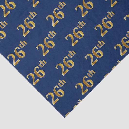 Blauw, Faux Gold 26e (zesentwintigste) Evenement Tissuepapier (Detail)