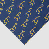 Blauw, Faux Gold 37ste (zevenendertigste) Evenemen Tissuepapier (Detail)