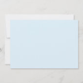 Blauw faux gouden jongen baby shower bedankkaart (Achterkant)