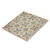  blauw faux rustieke keramische Tegel Tegeltje (Zijkant)