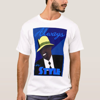 Blauw "FEDORA" T-Shirt