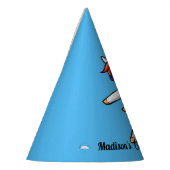 Blauw feest als een eenhoorn verjaardag feesthoedjes (Links)