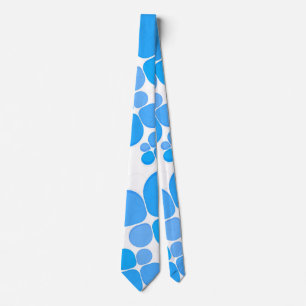 Blauw feest stropdas