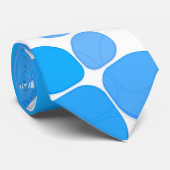 Blauw feest stropdas (Opgerold)