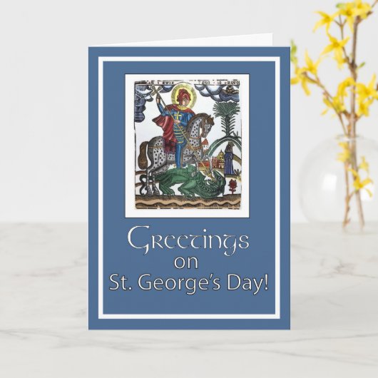 Blauw feest van St. George, Kaart (Gele Bloem)