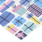Blauw feestcadeau tafelkleed (Gekanteld)