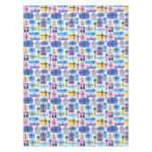 Blauw feestcadeau tafelkleed (Voorkant)