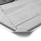 Blauw fietsenPoster Poster (Hoek)