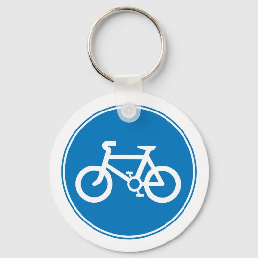 Blauw fietsenSleutelhanger Sleutelhanger (Voorkant)