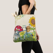 Blauw fietspad tote bag (Dichtbij)