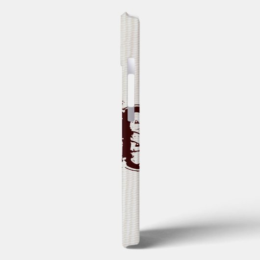 Blauw Filigree Damask Monogram IPAD Case (Achterkant / Links)