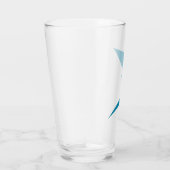Blauw Flash-bliksembolt Glas (Rechts)