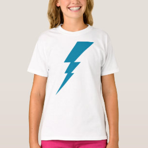 Blauw Flash-bliksembolt T-shirt