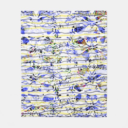 Blauw Fleece Deken (Voorkant)