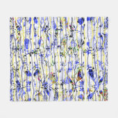 Blauw Fleece Deken (Voorkant (Horizontaal))