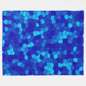 Blauw Fleece Deken (Voorkant (Horizontaal))